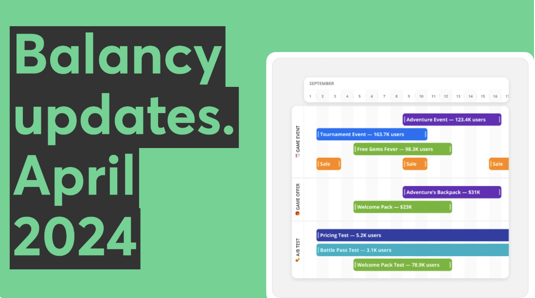 Balancy updates april 2024